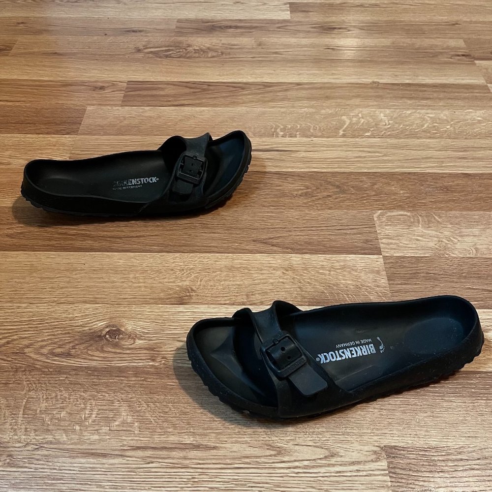 Birkenstock Women's Madrid Slim Fit Eva Single Strap Sandals - Black